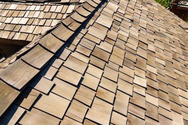 Natural Wood Roof Installation in Hartford