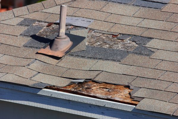 Damaged Roof Replacement in Hartford