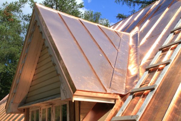 Copper Roof Construction in Hartford